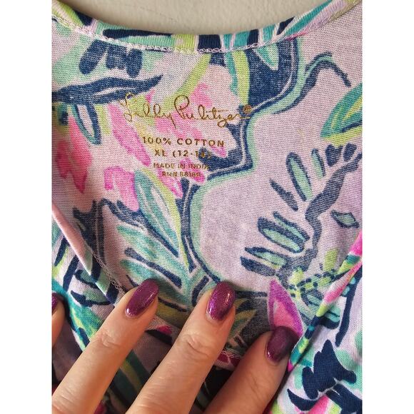 Lilly Pulitzer XL Girls Kori Jumper Slathouse Soriee Romper  12/14 K71 - Picture 6 of 7